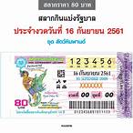 ใบตรวจหวย 16 กันยายน 2561